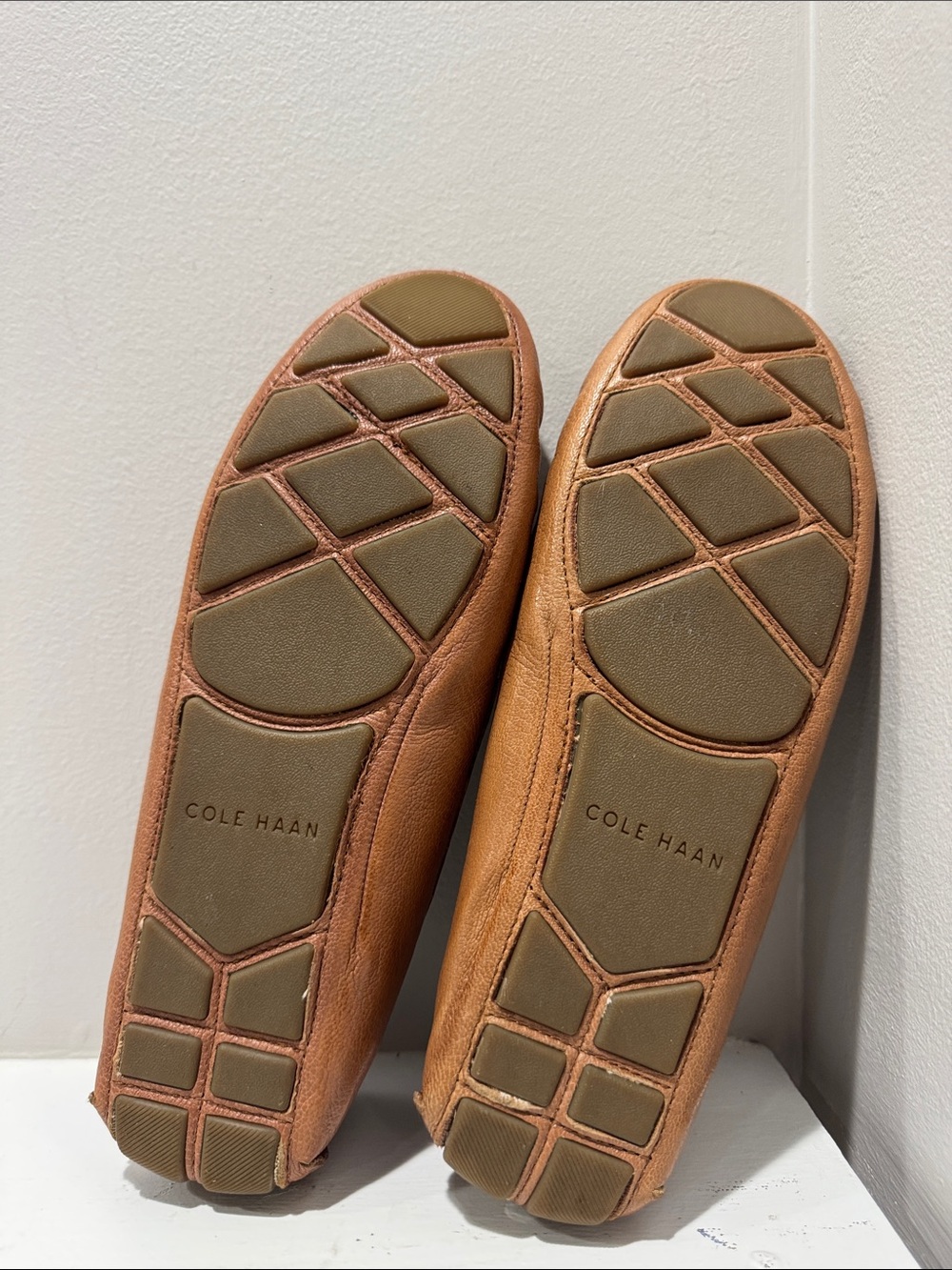 Cole Haan Tan Leather Moccasin Slip-On Loafers - Picture 3 of 4